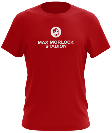 T-Shirt | unisex | basic | rot | Max Morlock Stadion