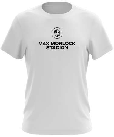 T-Shirt | unisex | basic | weiß-schwarz | Max Morlock Stadion