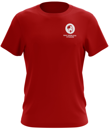 T-Shirt | unisex | dezent | rot | Max Morlock Stadion