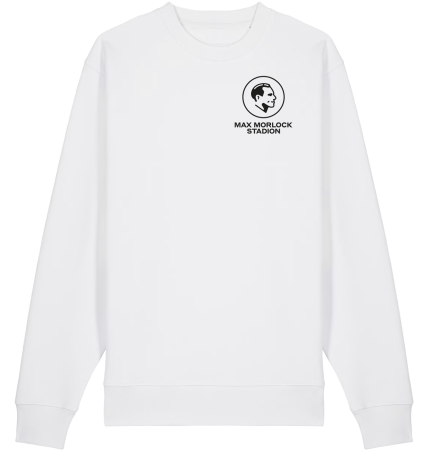 Sweatshirt | unisex | dezent | weiß-schwarz | Max Morlock Stadion