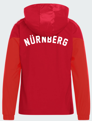 Allwetterjacke adidas | rot - Max Morlock Stadion