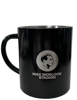 Tasse | Edelstahl | schwarz | Max Morlock Stadion