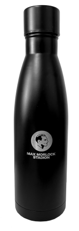 Trinkflasche | Thermo | Edelstahl | schwarz | Max Morlock Stadion