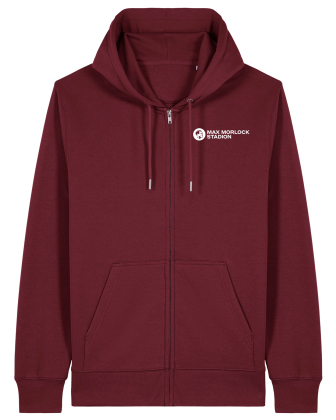 Sweatjacke Zipper | unisex |  burgundy | Max Morlock Stadion