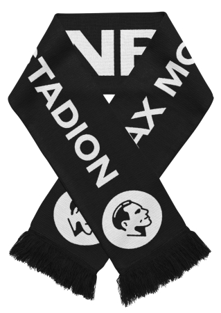 HD Jaquardschal / Strickschal | schwarz | Max Morlock Stadion Nürnberg